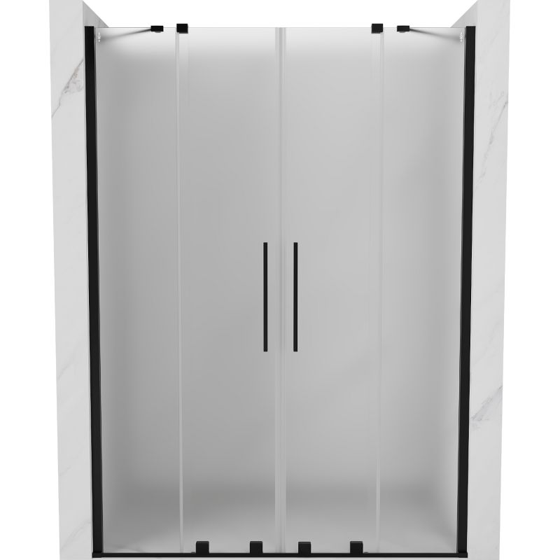 Drzwi prysznicowe rozsuwane Mexen Velar czarne 150x200cm 1 szt.
