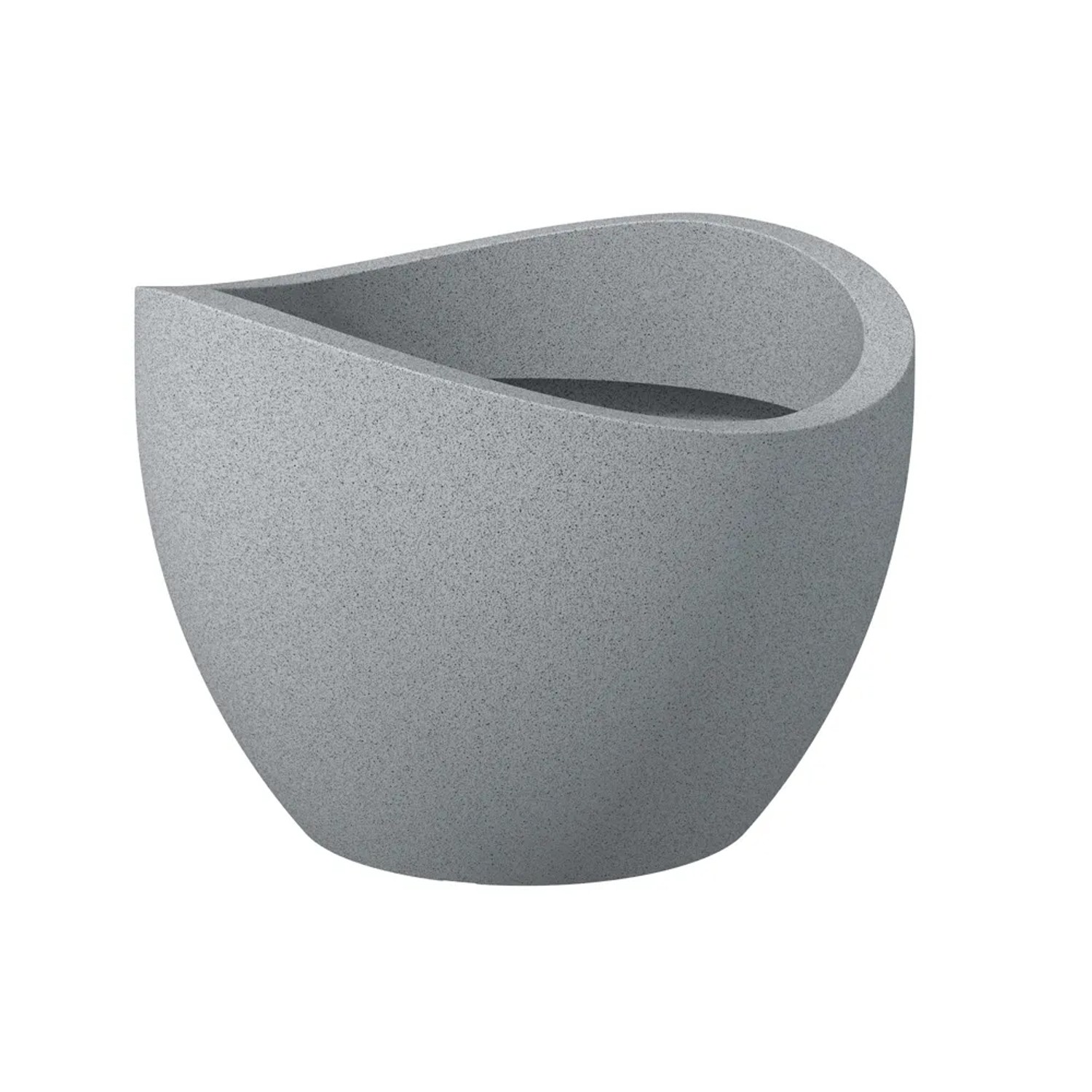 Scheurich Donica WAVE GLOBE szary śr. 30cm