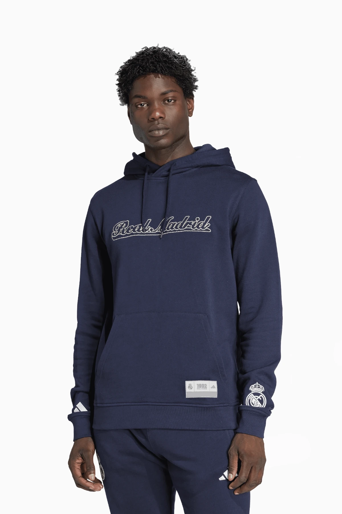 Bluza z kapturem adidas Real Madryt 25/26 US Pack - Granatowy