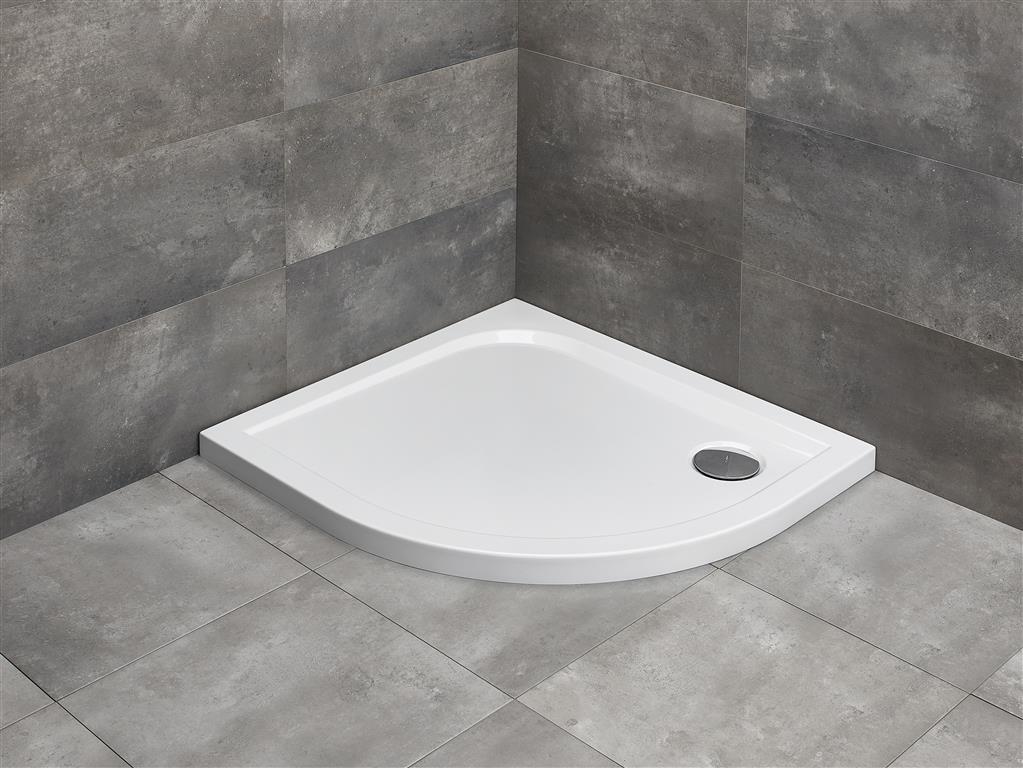 Darmowa Dostawa - Brodzik półokrągły 100x90 cm biały Radaway Delos E SDE109001L