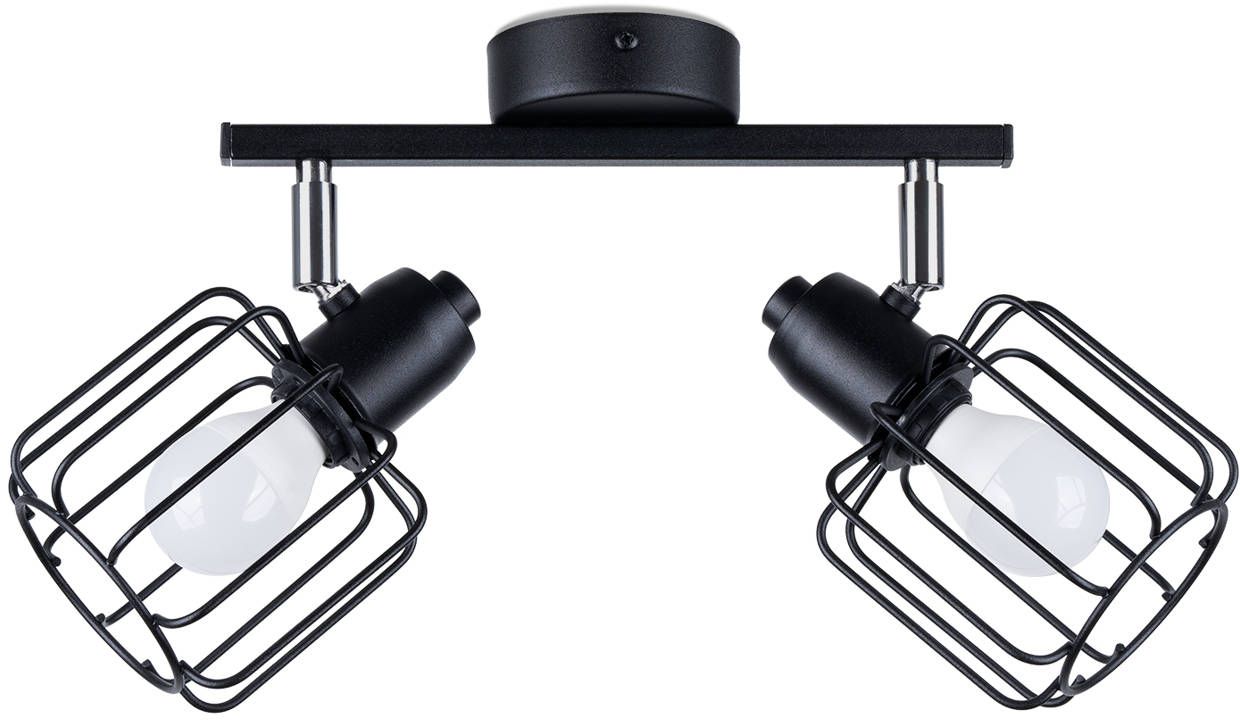 Darmowa Dostawa - Lampa podsufitowa 2x40 W czarny Sollux Lighting Beluci SL1115