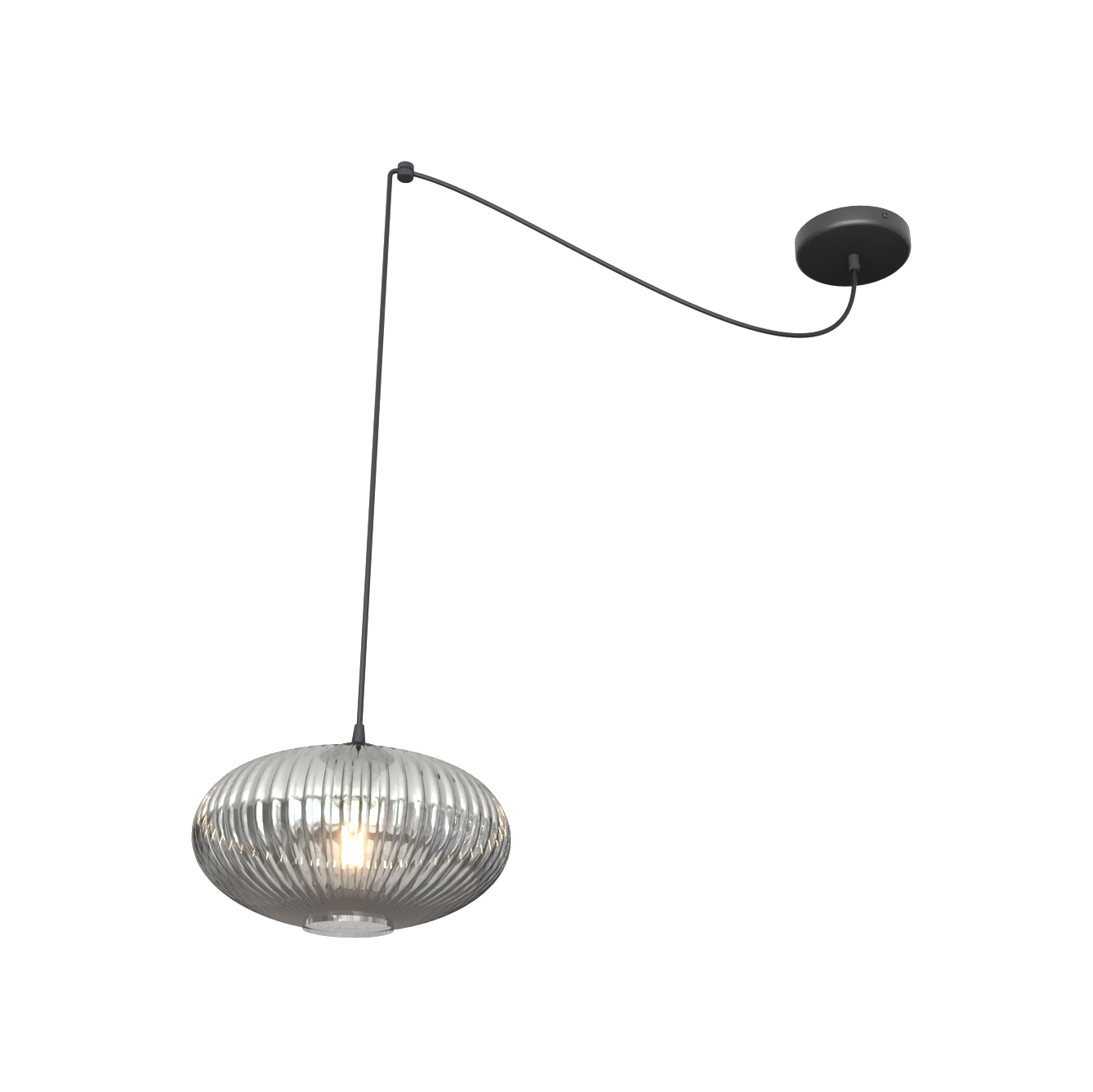 Darmowa Dostawa - Lampa wisząca 1x15 W czarna-grafitowa Emibig Origo 13751