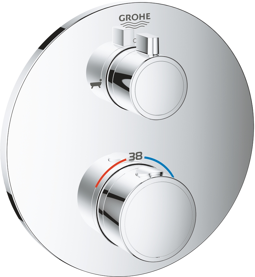 Darmowa Dostawa - Bateria wannowo-prysznicowa podtynkowa termostatyczna starlight chrome Grohe Grohtherm 24077000