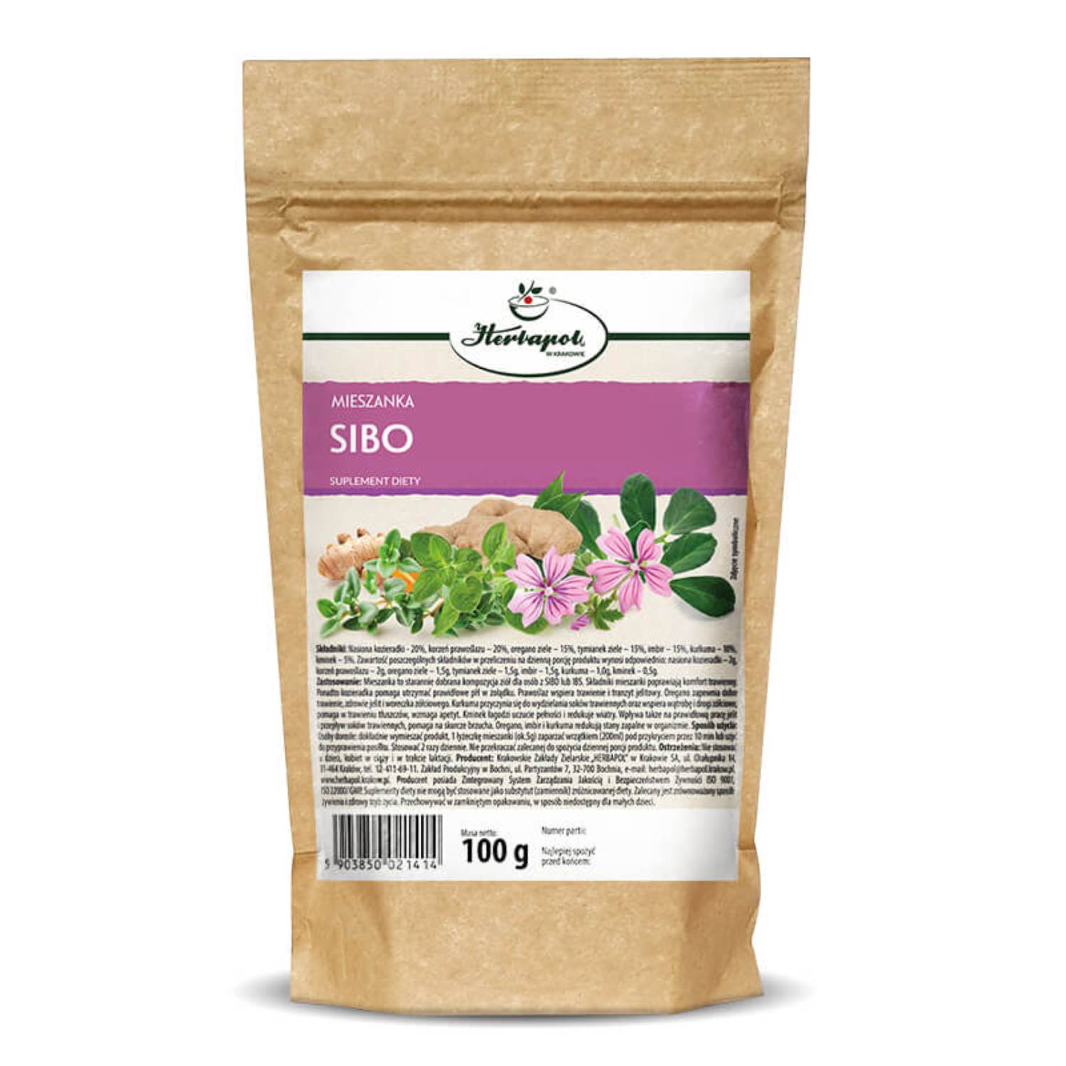 Herbapol kraków, mieszanka sibo, 100 g