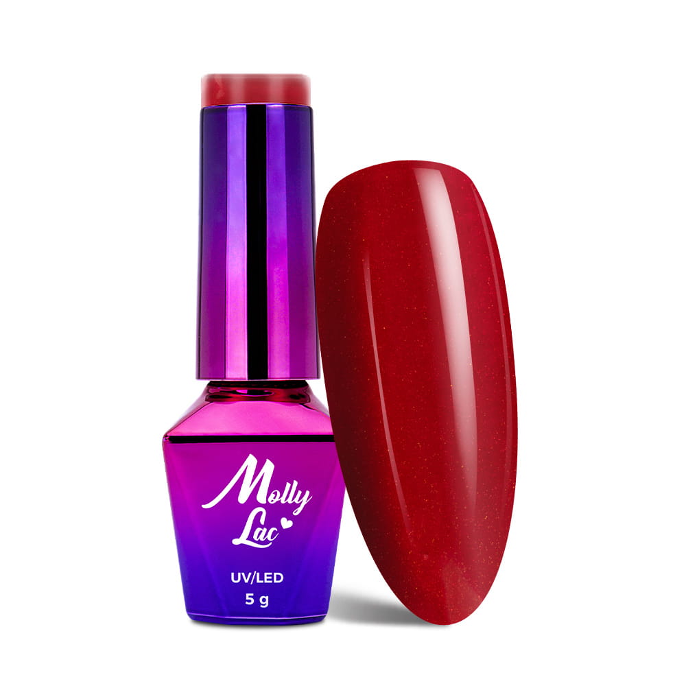 Lakier hybrydowy LED/UV Gel Polish MollyLac Glowing Time Nr 234 Monarchy 5 g