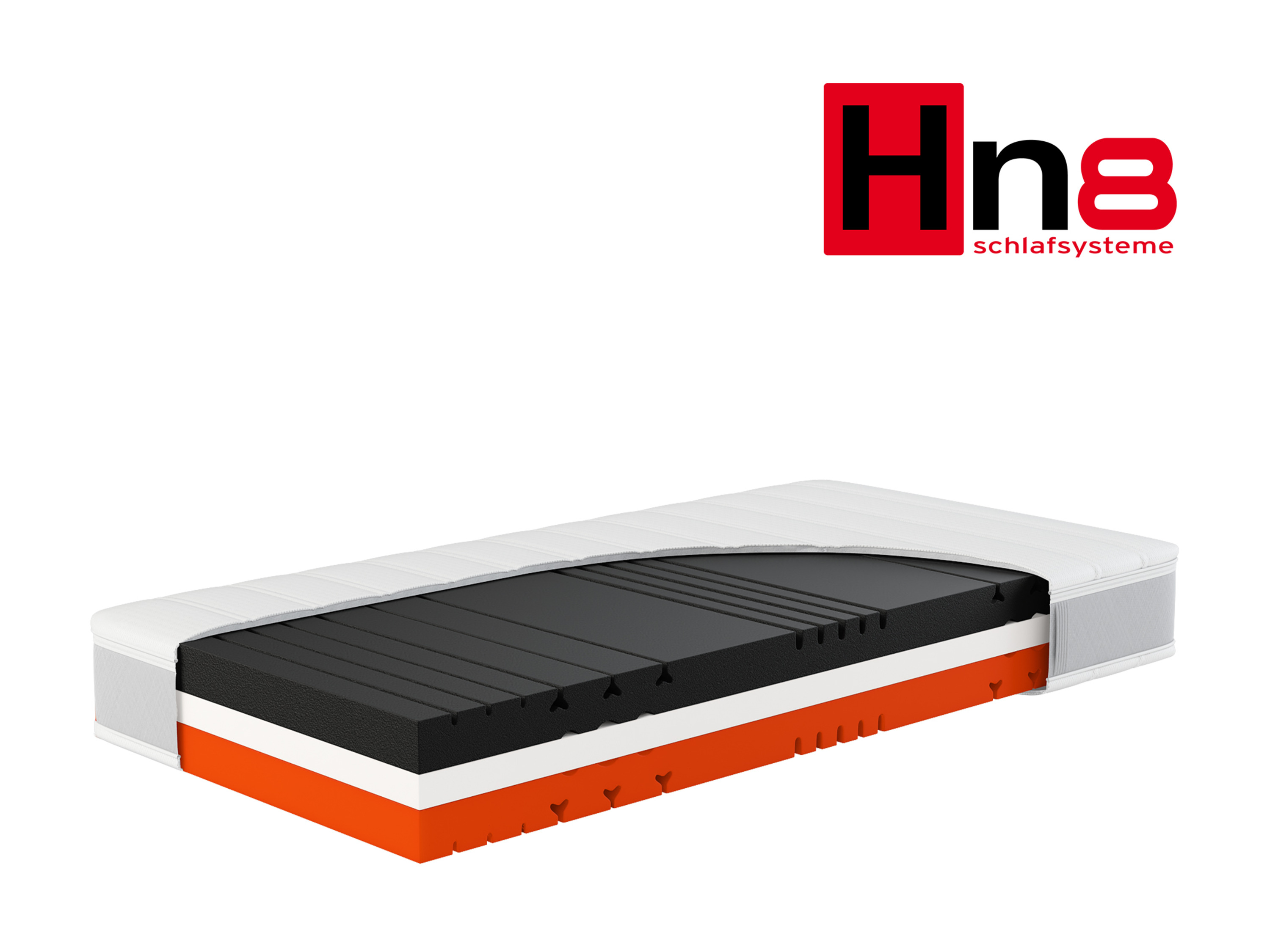 Hn8 Schlafsysteme Materac piankowy 7-strefowy Sleep Balance Pro H2/H3, 80 x 200 cm