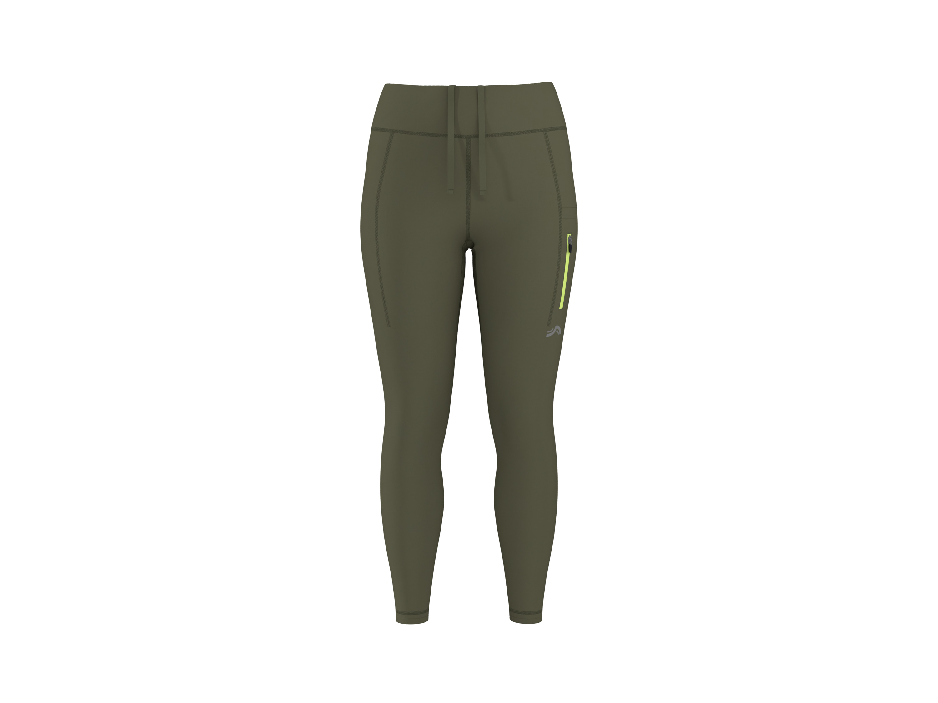 Crivit Legginsy funkcyjne damskie Zielony, XS 32/34