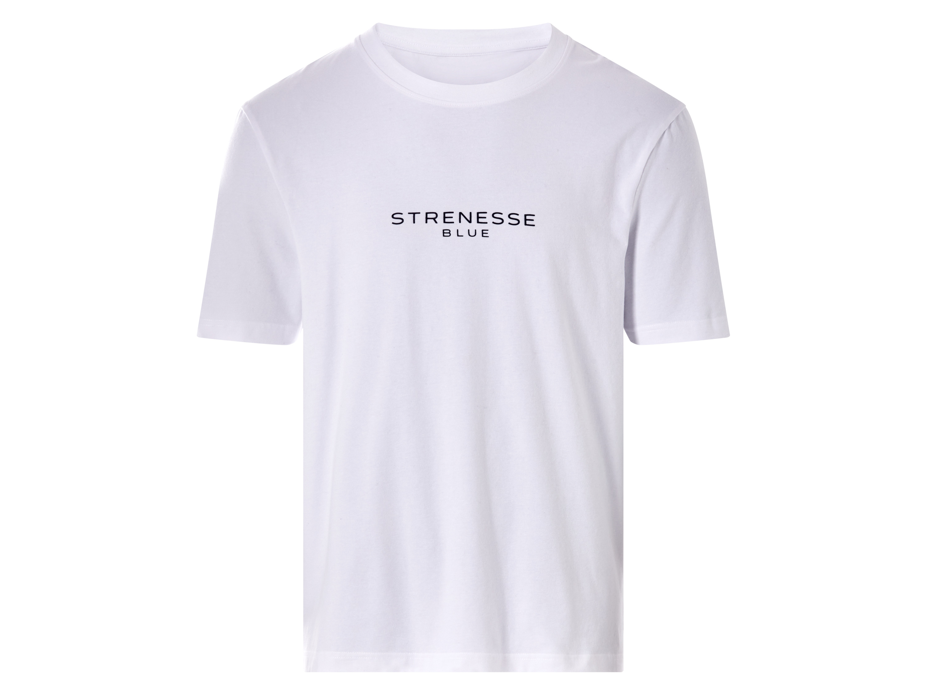 Strenesse Blue T-shirt męski z bawełną Biały, XL 56/58