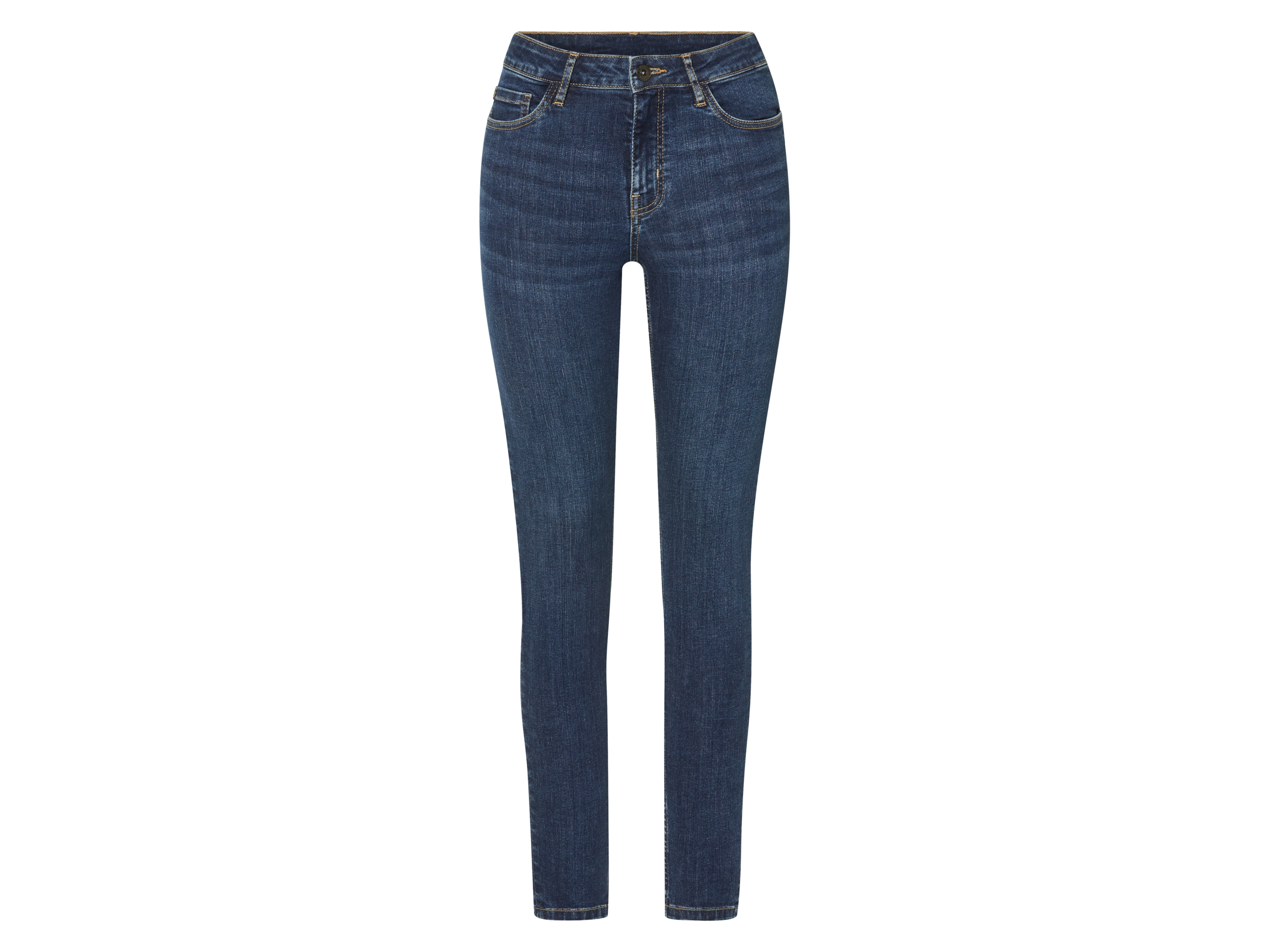 esmara Jeansy damskie super skinny fit, push-up Niebieski, 46