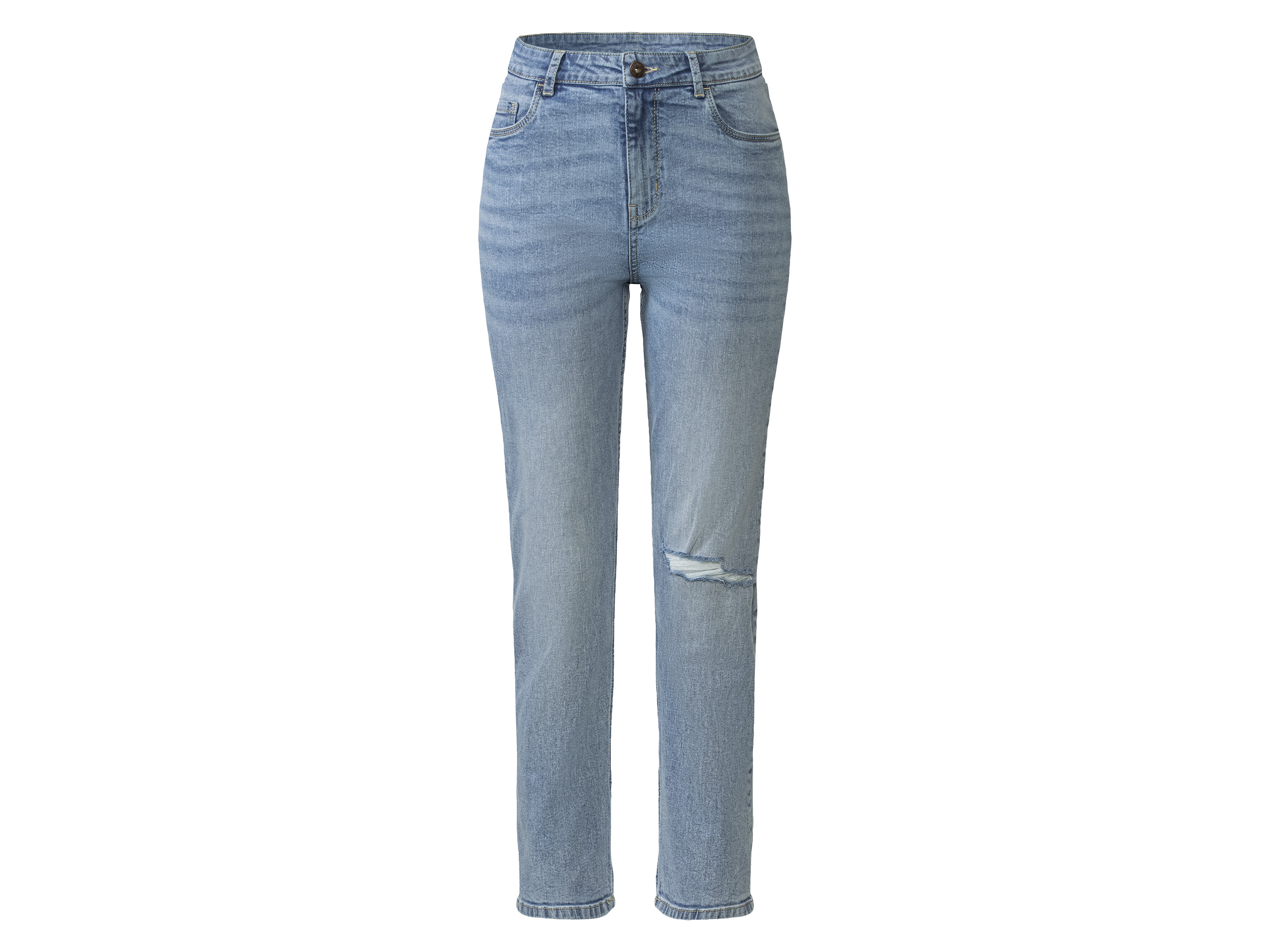 esmara Jeansy damskie straight fit 42/34, Jasnoniebieski