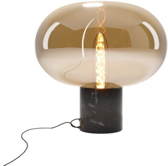Darmowa Dostawa - Lampa stołowa 1x7 W czarna-bursztynowa MaxLight Moonstone T0058