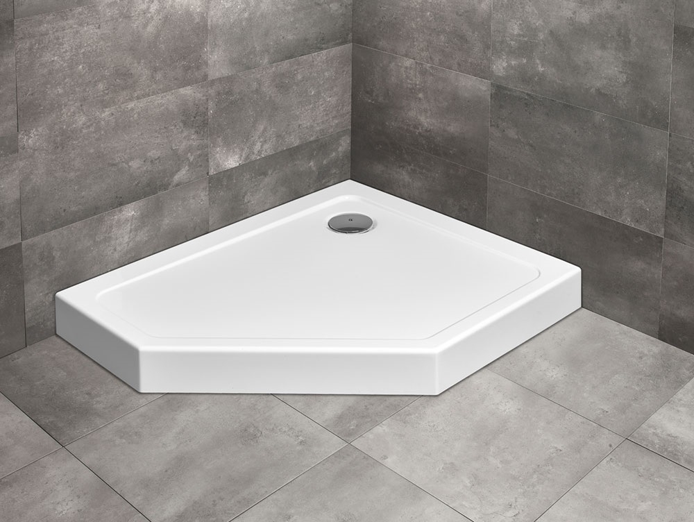 Darmowa Dostawa - Brodzik pięciokątny 100x80 cm biały Radaway Doros Compact SDRPTP108005R