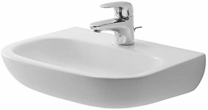 Darmowa Dostawa - Umywalka 45x34 cm półokrągła ścienna biała Duravit D-Code 07074500002