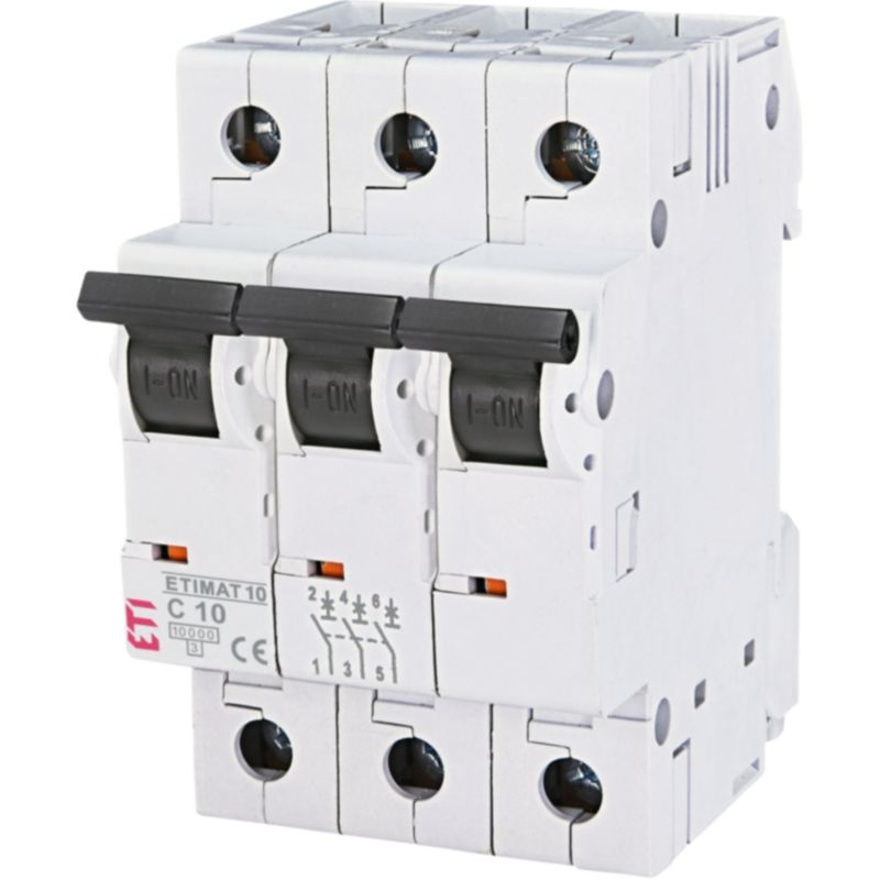 Wyłącznik nadprądowy Eti Polam Etimat 10 3P C 10A 10 kA 400 V AC 50 Hz 1 szt.