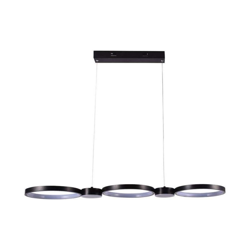 Lampa wisząca V-TAC Vt-7820 czarna wym: 100 x 97 x 26 cm wbudowany LED 38W 4000K 4560lm 1 szt.
