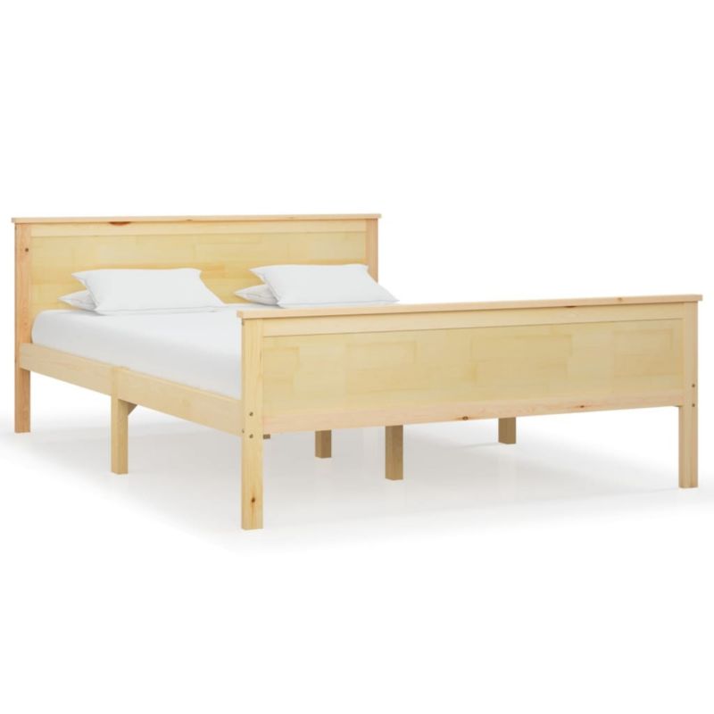 Łóżko drewniane WaszeMeble 140x200 cm brązowe WM-322177 1 szt.