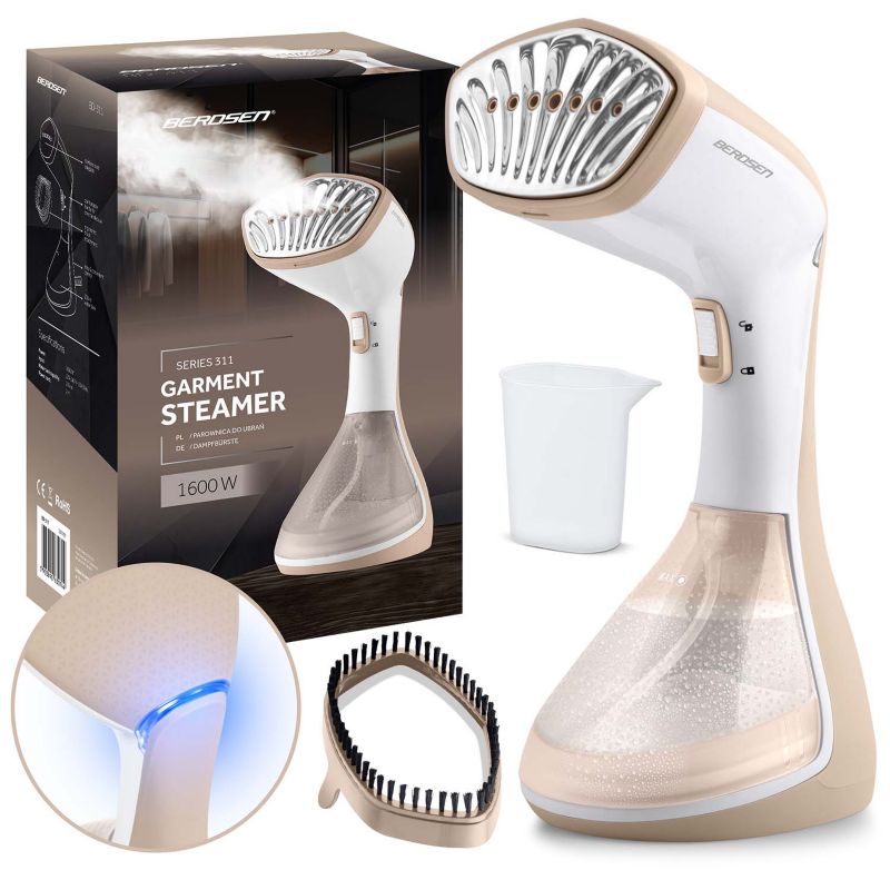 Parownica do ubrań Berdsen BD-311 Steamer parowy 1600W biały 26g/min 1szt.