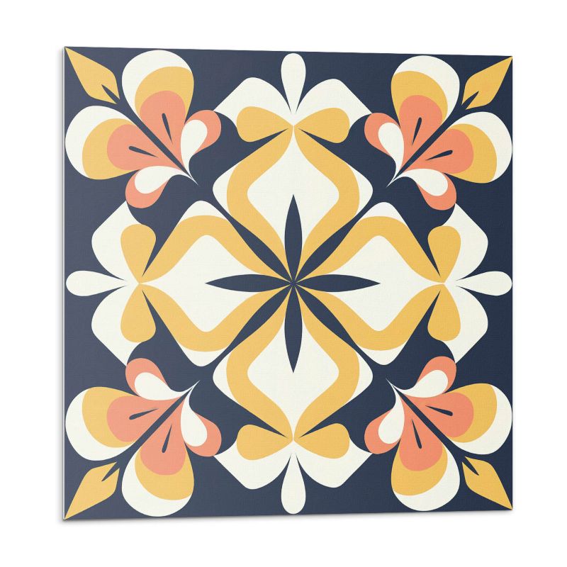 Kafelki samoprzylepne Wallfluent 30x30 cm Geometria w kwiecistym stylu 9 szt.