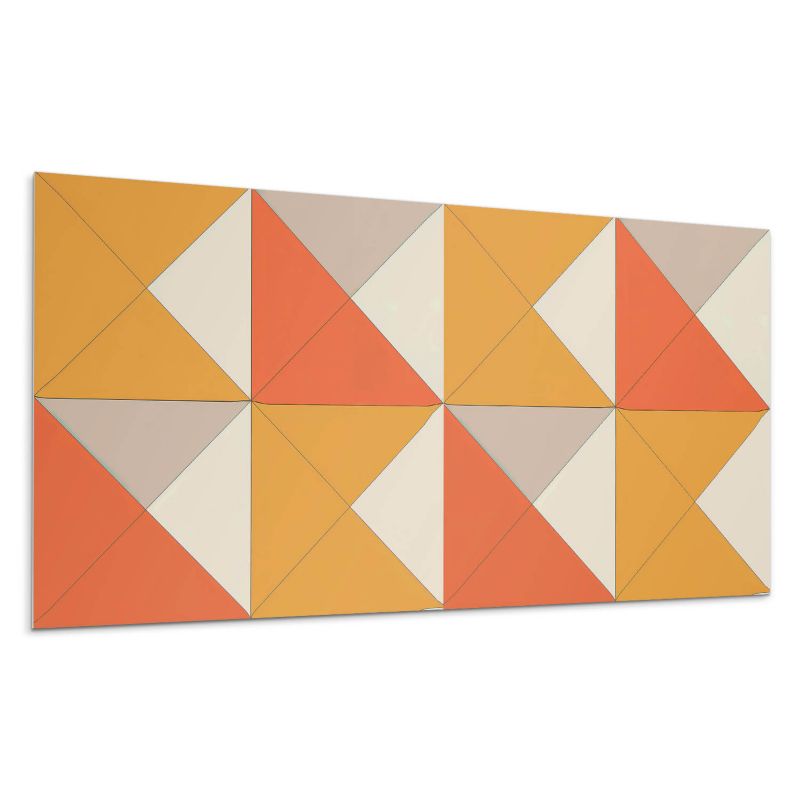 Kafelki samoprzylepne Wallfluent 40x20 cm Kreatywne trójkąty w stylowym rozmieszczeniu 10 szt.