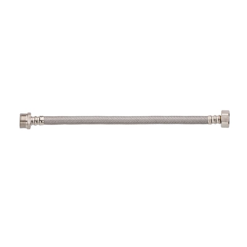 Wąż Wężyk Przyłączeniowy do Wody GW/GZ 1/2" x 1/2" 30 cm Stalowy INVENA 1 szt.
