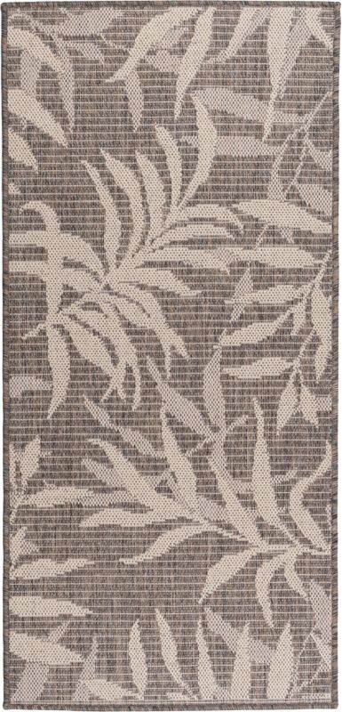 Dywan Multidecor Express In 67 x 140 cm liście szaro-beżowy 1 szt.