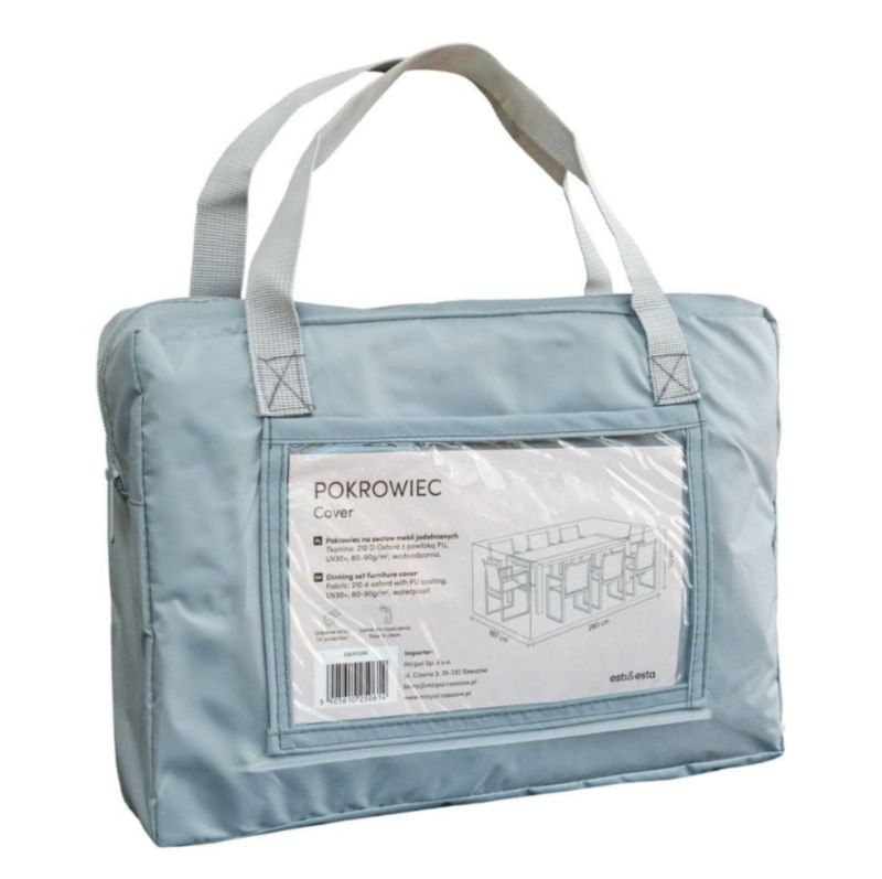 Pokrowiec Na Ogrzewacz Gazowy 56x52x226 cm Wodoodporny Szaroniebieski 1 szt.
