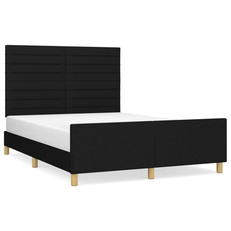 Łóżko tapicerowane WaszeMeble 140x190 cm czarna WM-3125132 1 szt.
