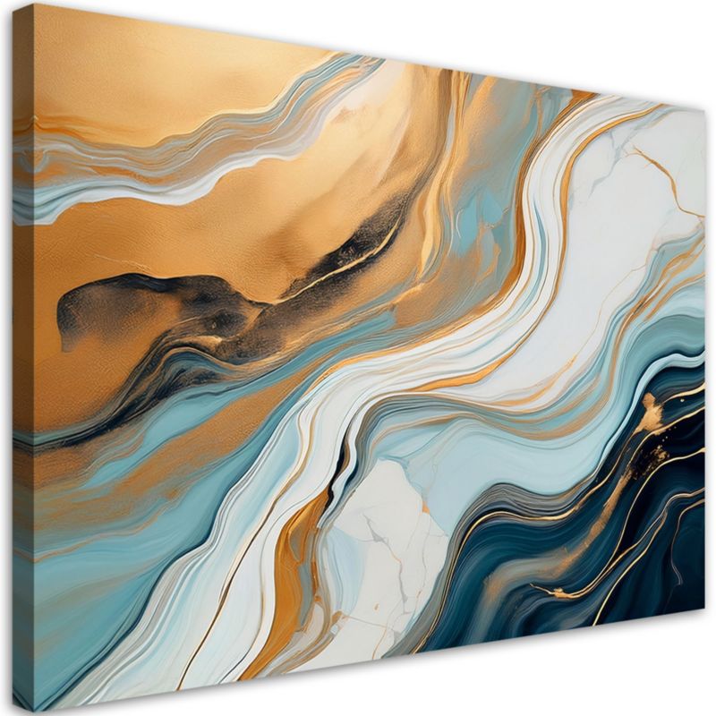 Obraz na płótnie Feeby Abstrakcja Marmur Kamień Styl Glamour 60x40cm 1szt