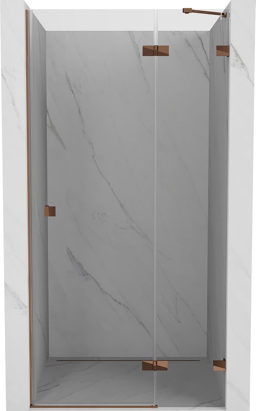 Drzwi prysznicowe Mexen Lunar różowe złoto 90x200 cm 1 szt.