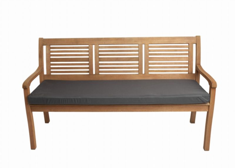 Poduszka ogrodowa na ławkę, Setgarden, 100x60x7cm, antracyt poduszka na siedzisko zdejmowany pokrowiec, Flat 1szt