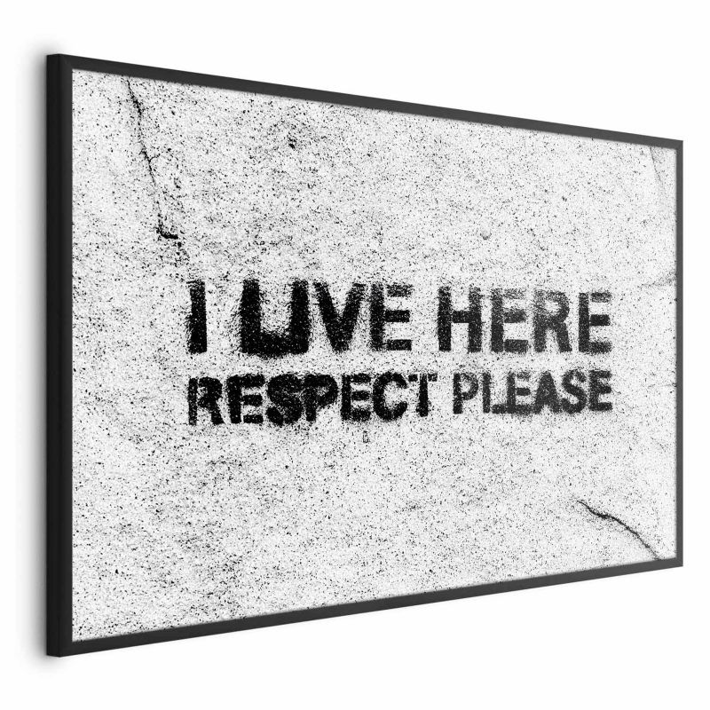Plakat Artgeist Respect 30x21 cm z ramą czarną 1 szt