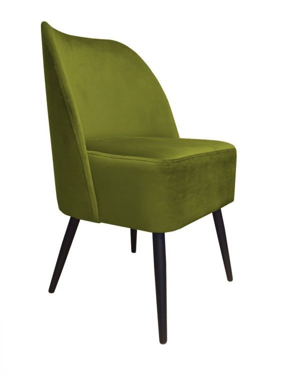 Fotel DUNAJ BL VELVET oliwkowy ATOS 1 szt.