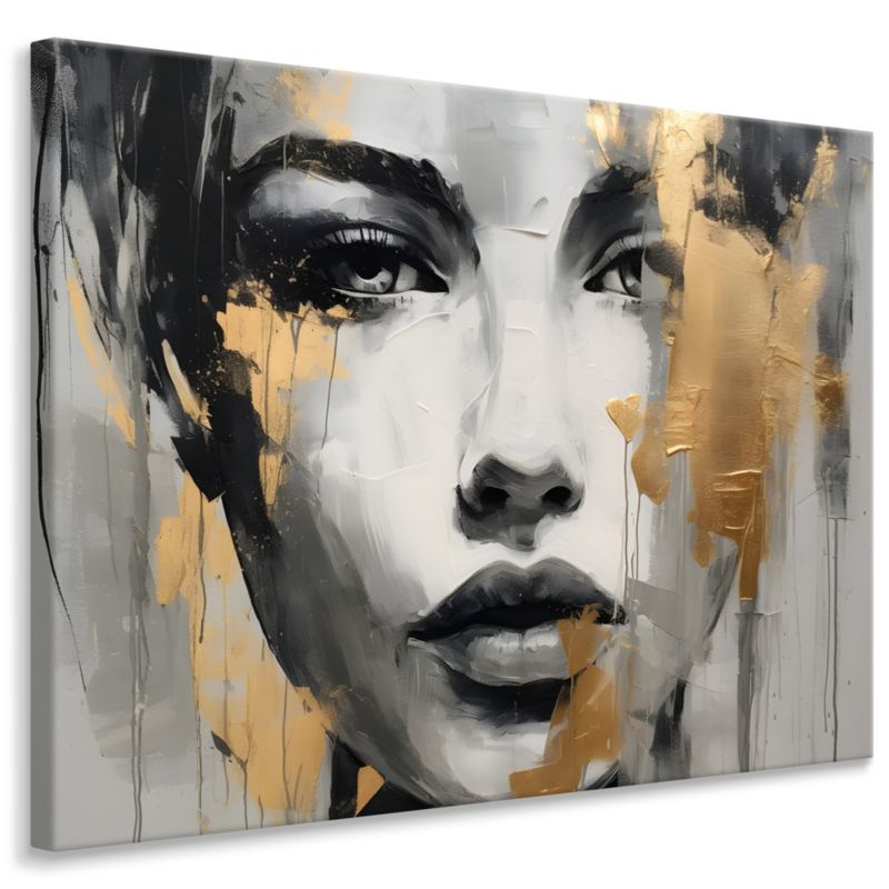 Obraz Muralo Portret Kobiety Styl Glamour Abstrakcja 30x20 cm 1 szt.