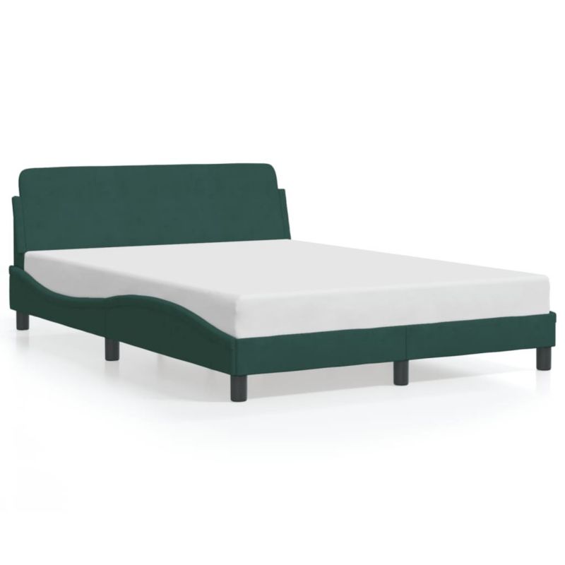 Łóżko tapicerowane WaszeMeble 140x190 cm ciemnozielone WM-373175 1 szt.