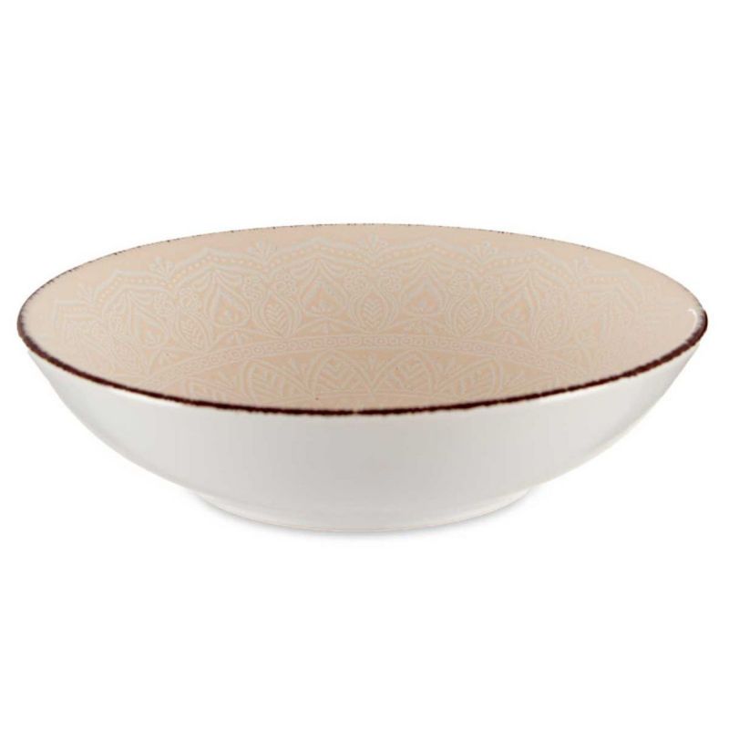 Talerz Głęboki Mandala VESSIA 20 cm Beżowy 1 szt.