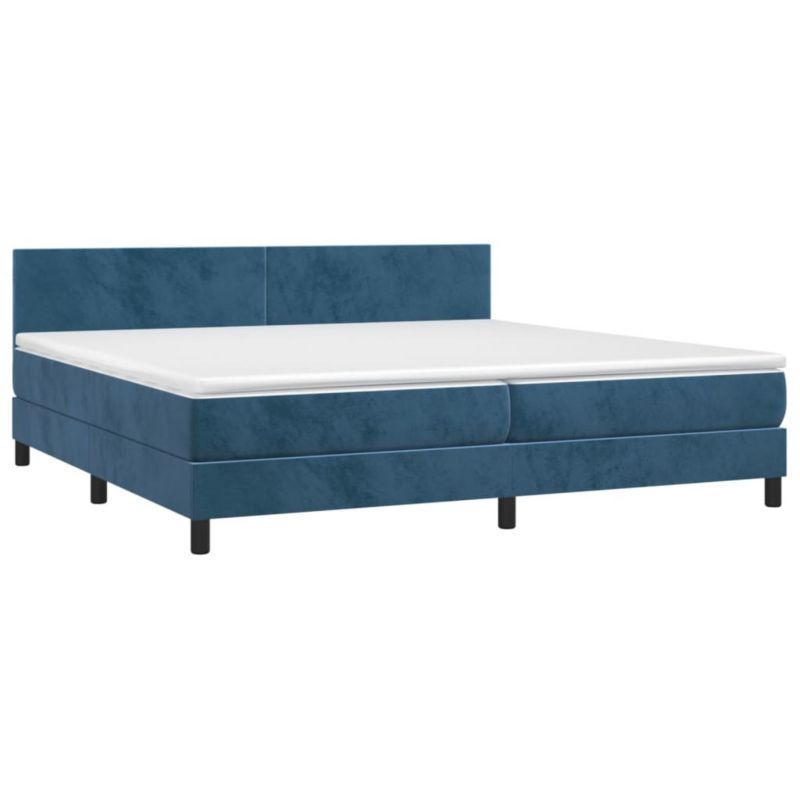 Łóżko kontynentalne WaszeMeble 200x200 cm niebieski WM-3134307 1 szt.