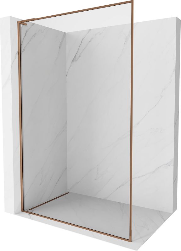 Ścianka prysznicowa Walk-in Mexen Kioto-F L różowe złoto 85x202 cm 800-085-174-60-00 1 szt.