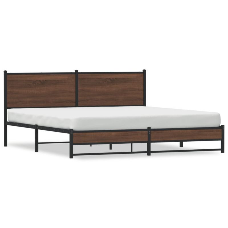 Łóżko metalowe WaszeMeble 180x200 cm brązowy WM-3301409 1 szt.