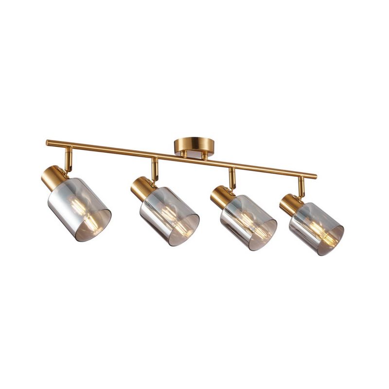 Reflektor sufitowy ruchomy Italux Santia mosiężny 4xE14x40W IP20 wym:15x62x20cm - 1 szt.
