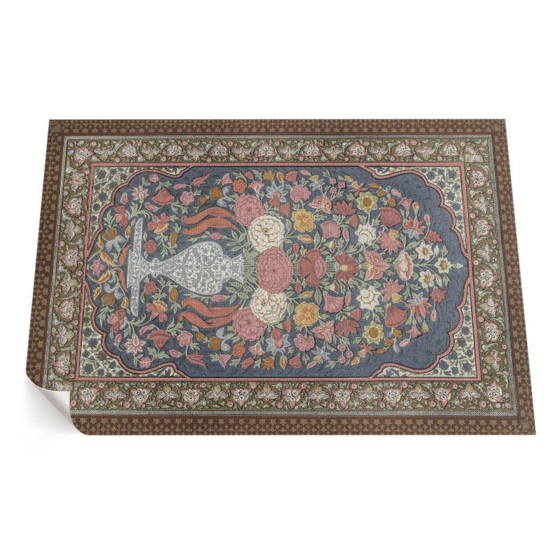 Winylowy Chodnik Zewnętrzny ArtPrintCave 150x225 cm Bukiet kwiatów vintage imitacja tkaniny 1 szt.