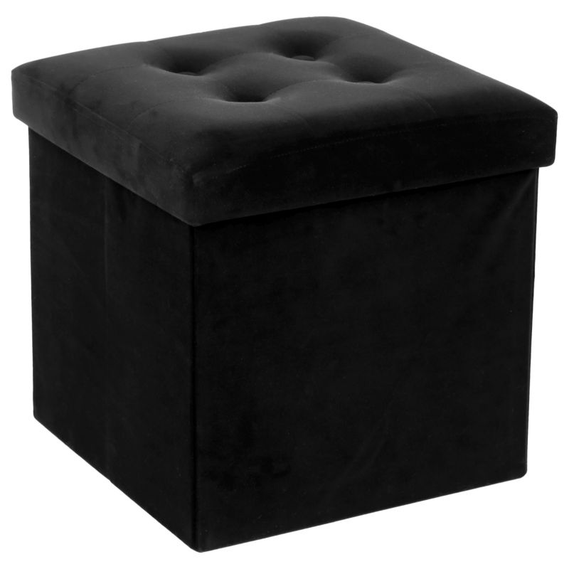 Pufa pikowana Adaline Black Atmosphera czarna 38x38 cm 1 szt.
