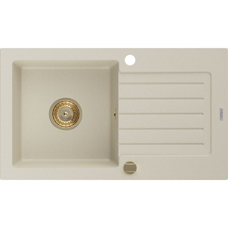 Zlewozmywak wpuszczany Mexen Pablo 1-komorowy beżowy 752x436 mm 6510751010-69-G