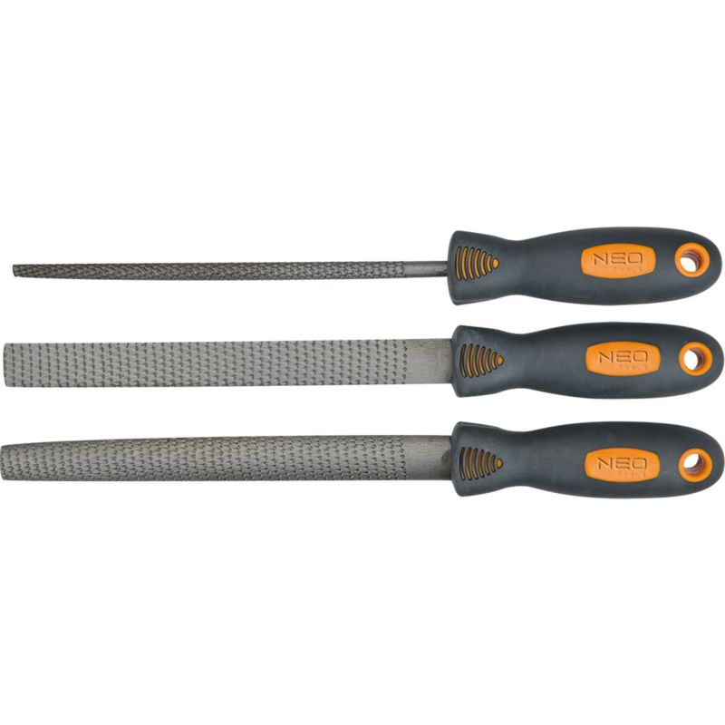 Pilniki do drewna NEO TOOLS 200 mm, zestaw 3 szt. 1 kpl