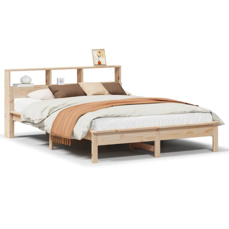 Łóżko drewniane WaszeMeble 140x190 cm brązowe WM-3309740 1 szt.