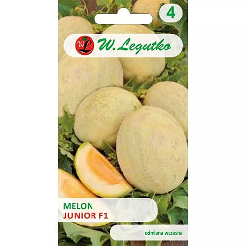 1 szt, Melon Junior F1 - Nasiona: Ilość w opakowaniu: 1 g