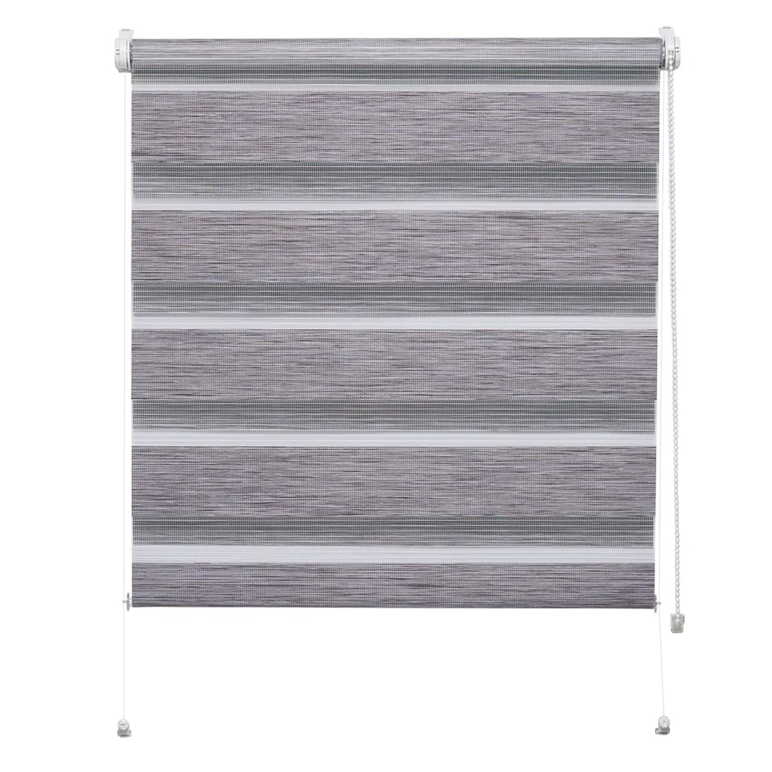 Mini roleta ZEBRA SILVALIN Dzień/Noc szara 50 cm x 150 cm