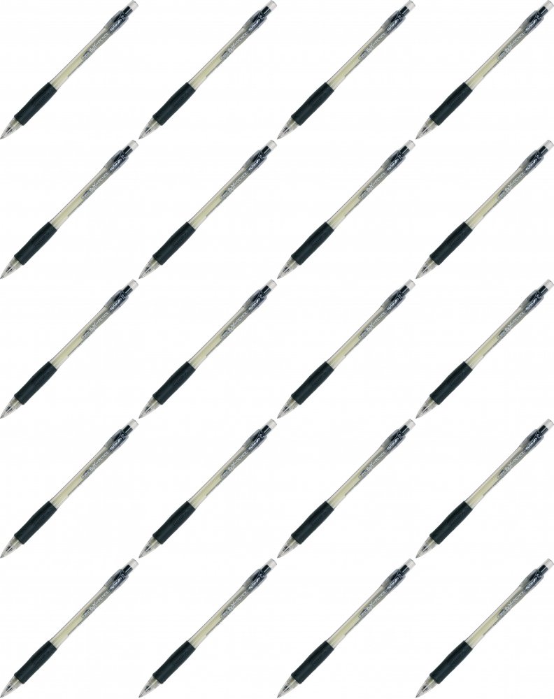 20x Ołówek automatyczny Rystor Boy-Pencil, 0.7mm, z gumką, czarny