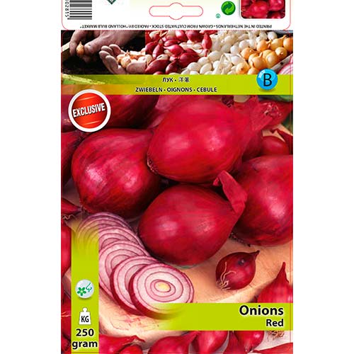 1 pac, Ceapă roșie - Semințe: Mod de ambalare: 250 g