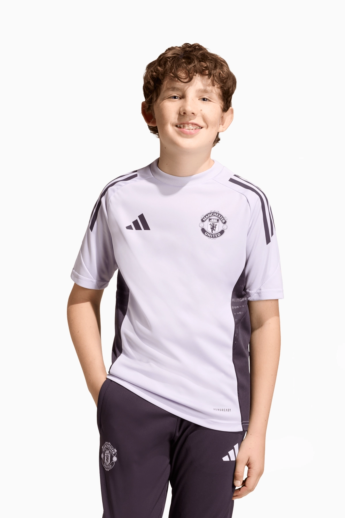 Koszulka adidas Manchester United 25/26 Training Junior - Fioletowy
