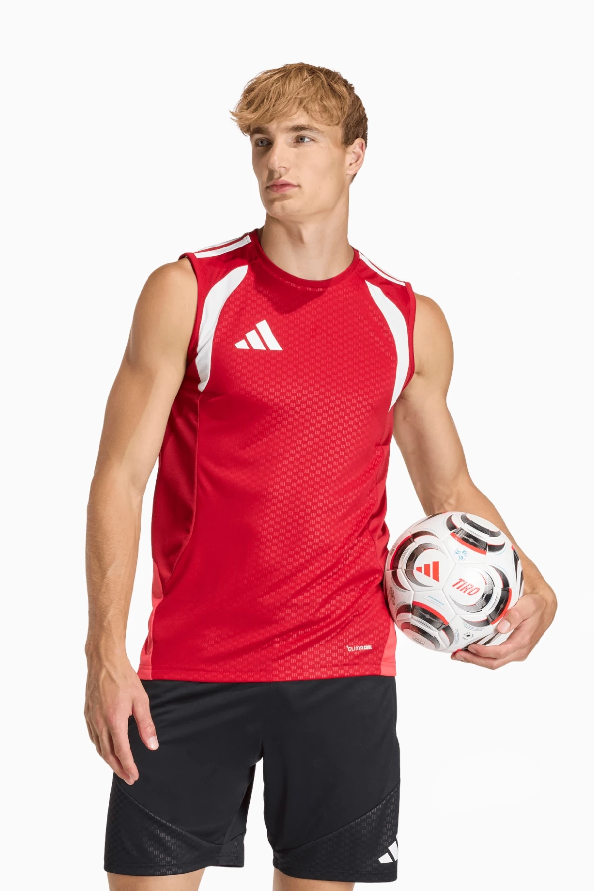 Koszulka bez rękawów adidas Tiro 26 Competition - Czerwony